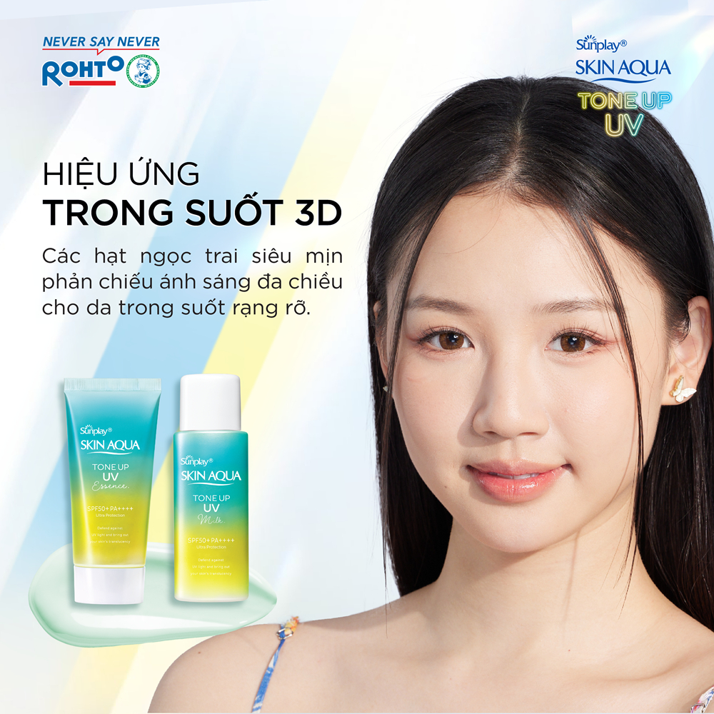 Ảnh Sữa Chống Nắng Hiệu Chỉnh Sắc Da Sunplay Skin Aqua Tone Up UV Mint Green 50g 2