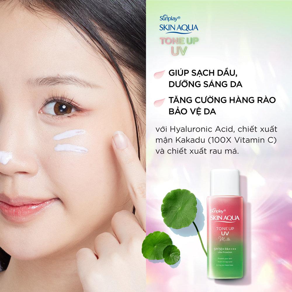 Ảnh Sữa Chống Nắng Hiệu Chỉnh Sắc Da Sunplay Skin Aqua Tone Up UV Milk SPF50+ PA++++ 50 gr 2