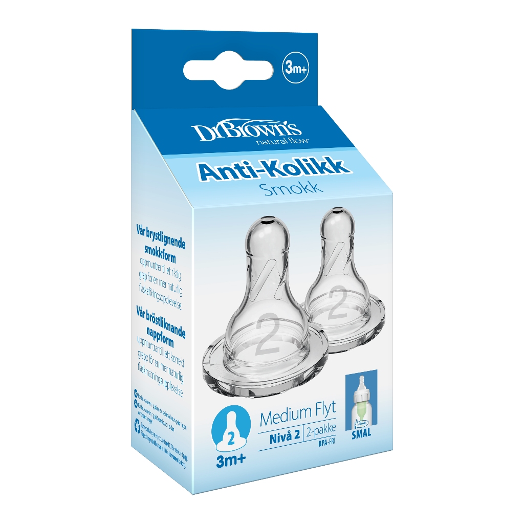 Ảnh Set 2 núm Ty Dr Brown's cổ hẹp( cổ thường) 3