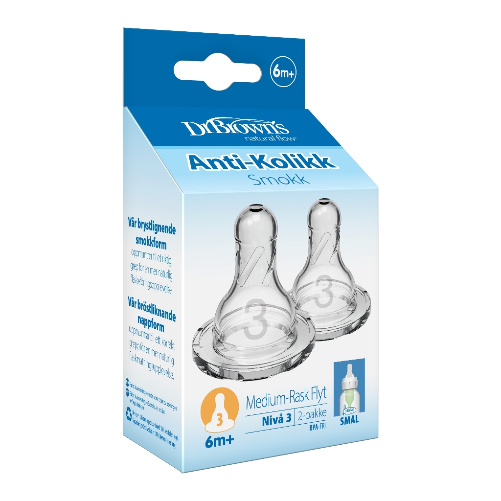 Ảnh Set 2 núm Ty Dr Brown's cổ hẹp( cổ thường) 4