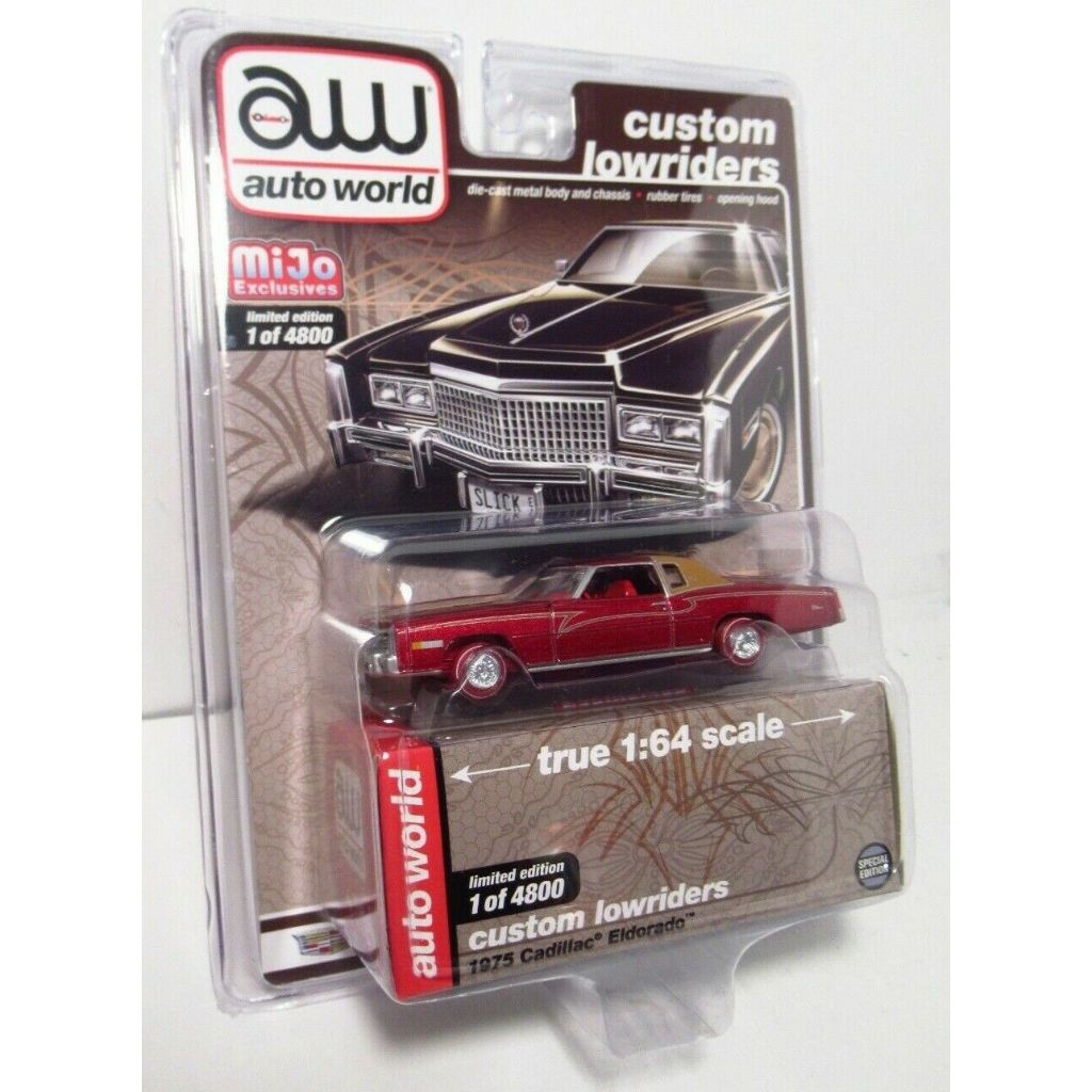 Mẫu Xe Auto World Chase 1.64 Cadillac Eldorado Black - Lowriders (bản 