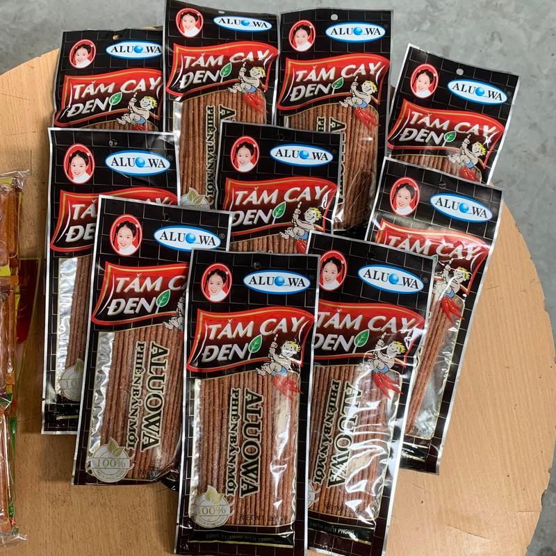 Combo Cay Cay 1 Túi Snack Hương Bò Miếng + 1 Bịch 60 Gói Snack Dê Hằng Đại + 10 Gói Tăm Cay Đen