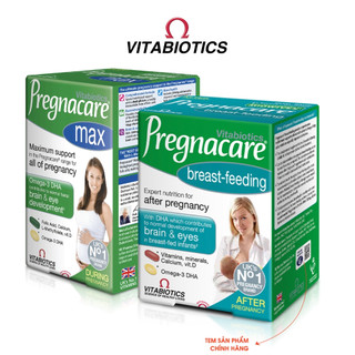 Combo 2 Hộp TPBVSK PREGNACARE Max và Pregnacare Breast Feeding Bổ Sung Vitamin và Khoáng Chất