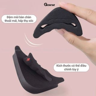 Lót mũi giày cao gót tăng size GOMTAT cao cấp, chất liệu cao su non an toàn chống rộng, chống gãy mũi giày - PY-2503