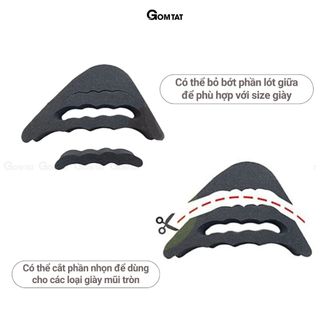 Lót mũi giày cao gót tăng size GOMTAT cao cấp, chất liệu cao su non an toàn chống rộng, chống gãy mũi giày - PY-2503