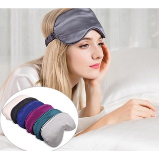 Miếng Bịt Mắt, Mặt Nạ Che Mắt Ngủ Bằng Lụa 100% Tự Nhiên Mềm Mại Tiện Dụng Khi Đi Du Lịch