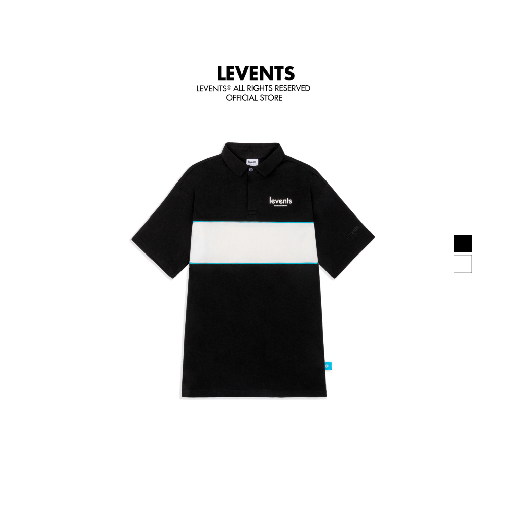 Áo Polo Levents Stripe 100% Cotton Unisex Oversized | Shopee Việt Nam