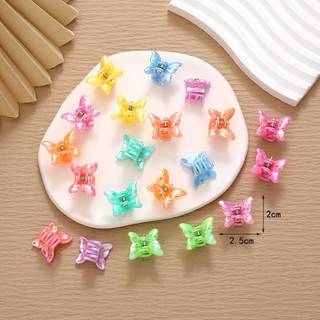 Kẹp Tóc Nữ, Kẹp Tóc Càng Cua Hình Vuông, Bông Hoa, Trái Tim, Con Bướm Mini Dễ Thương Hologram 7 Màu, Kẹp Tóc Mái