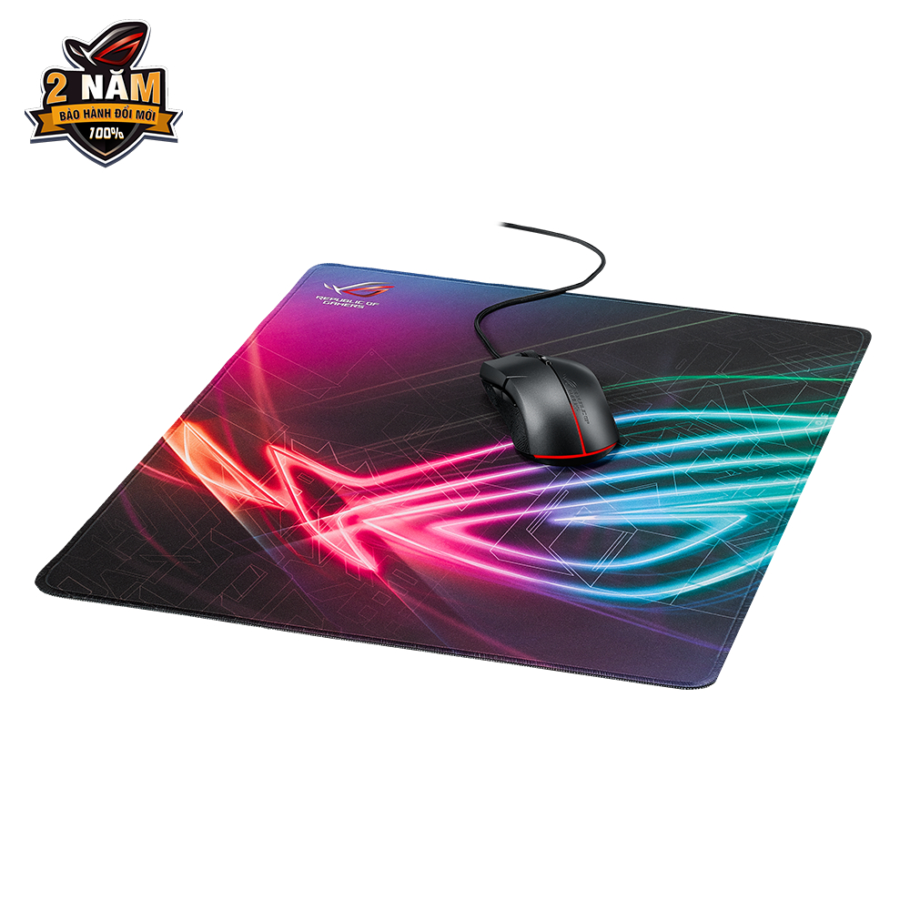 Lót chuột gaming ROG Strix Edge với thiết kế đường khâu chống sờn đủ màu và đế chống trượt