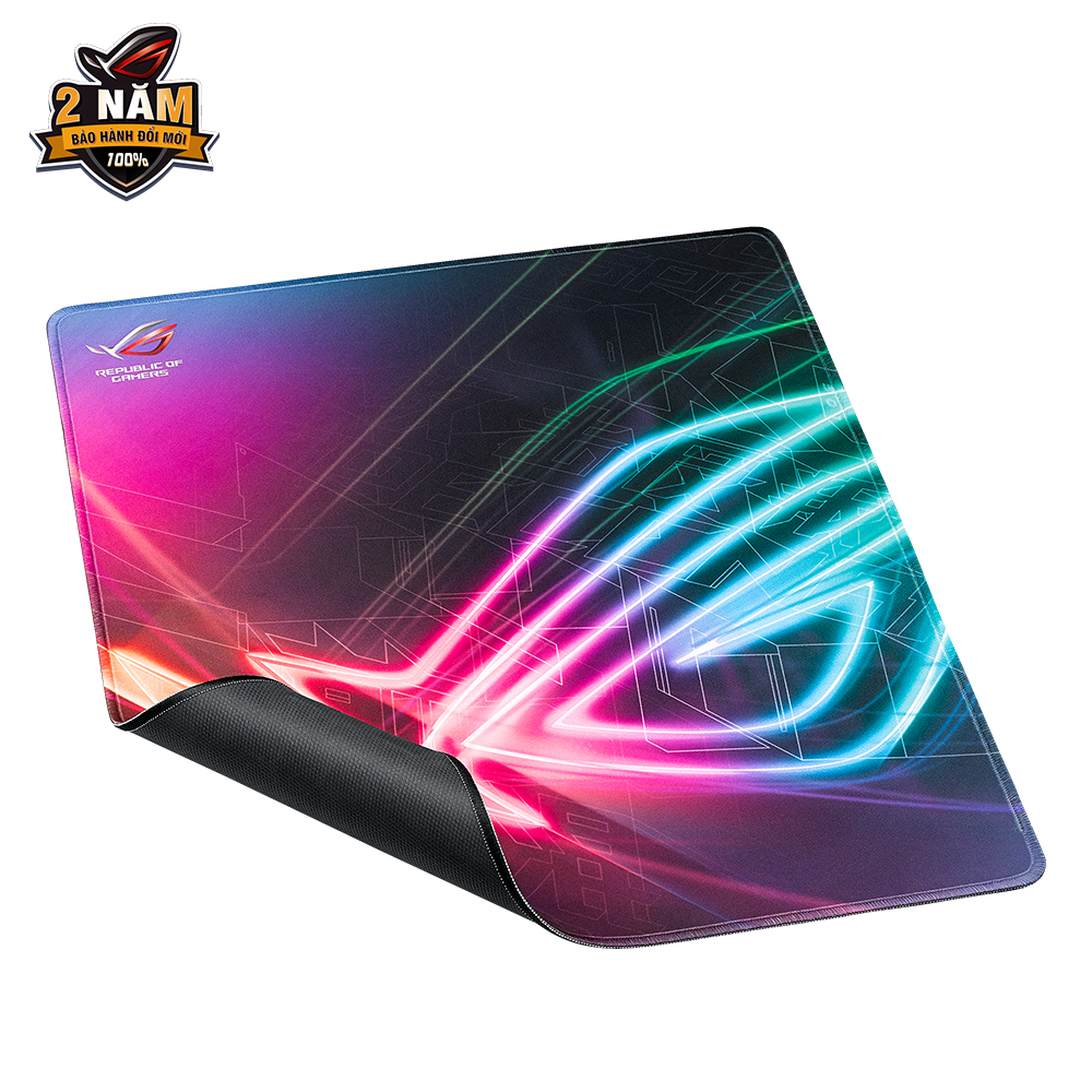 Lót chuột gaming ROG Strix Edge với thiết kế đường khâu chống sờn đủ màu và đế chống trượt