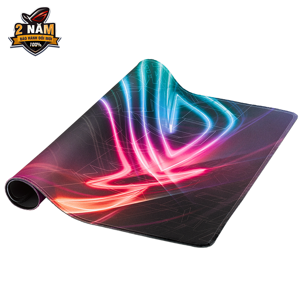 Lót chuột gaming ROG Strix Edge với thiết kế đường khâu chống sờn đủ màu và đế chống trượt