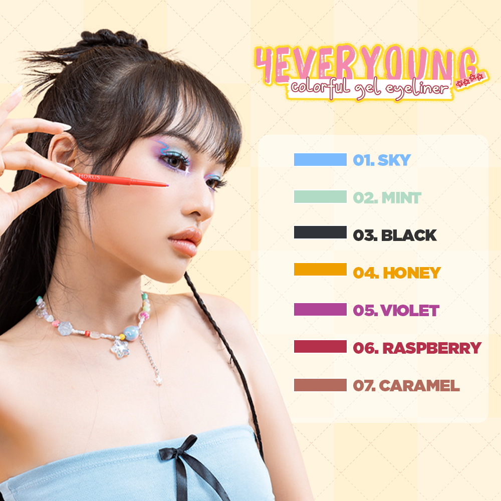 Bút Kẻ Mắt Horus 4Everyoung Colorful Gel Eyeliner 0.1g