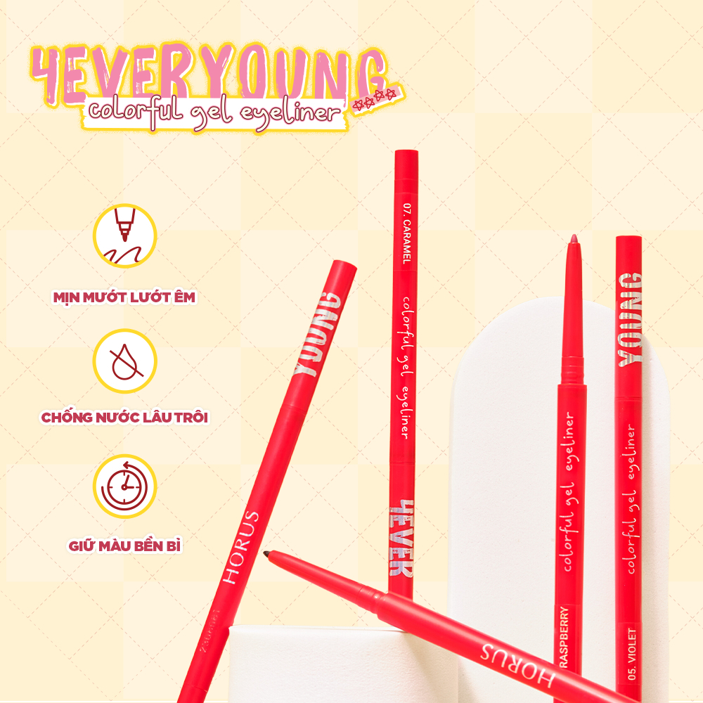Bút Kẻ Mắt Horus 4Everyoung Colorful Gel Eyeliner 0.1g