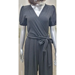 Jumsuit đen cột eo monteau Los Angeles