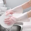 Găng Tay Cao Su 2 Màu Rửa Chén Bát Siêu Dai, Bao Tay Làm Bếp, Giặt Đồ Siêu Bền Không Mùi Hôi