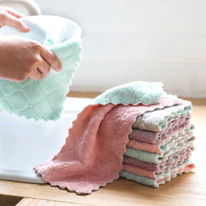 Set 10 khăn Lau Chén Bát Đa Năng Siêu Thấm Hút Sợi Vải Nhiều Mẫu Lựa Chọn