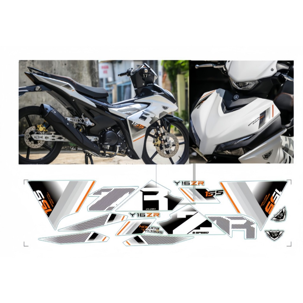 Tem rời exciter 155 cao câp chất liệu in 3 lớp PPF chóng nước không phai màu ,NHÃN DÁN.
