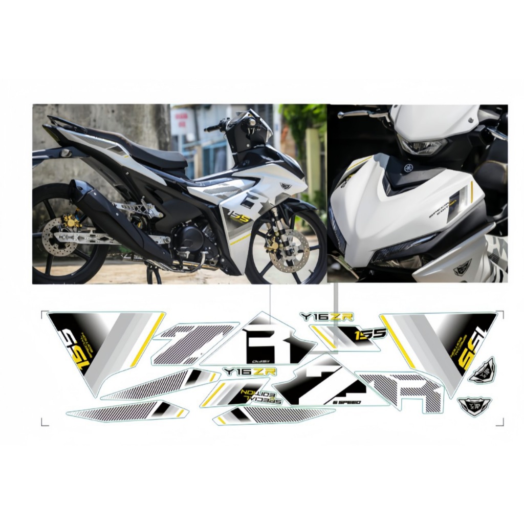 Tem rời exciter 155 cao câp chất liệu in 3 lớp PPF chóng nước không phai màu ,NHÃN DÁN.