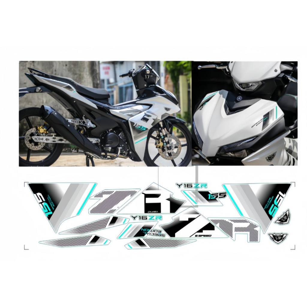 Tem rời exciter 155 cao câp chất liệu in 3 lớp PPF chóng nước không phai màu ,NHÃN DÁN.