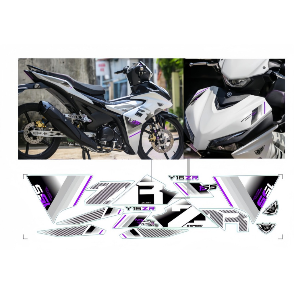 Tem rời exciter 155 cao câp chất liệu in 3 lớp PPF chóng nước không phai màu ,NHÃN DÁN.