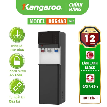 Cây nước nóng lạnh , máy làm nóng lạnh nước uống Kangaroo KG64A3 hút bình
