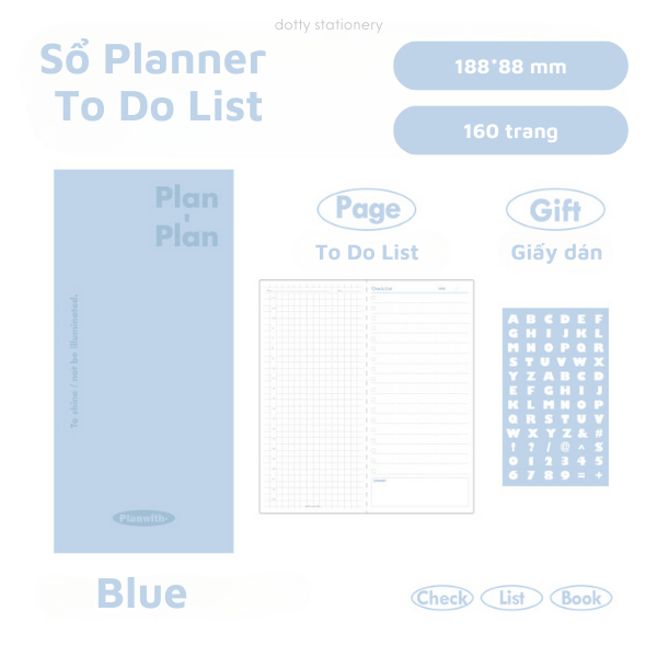 (Tặng Sticker Note) Sổ Tay Da PU 160 Trang Giấy To Do List, Bìa Màu ...