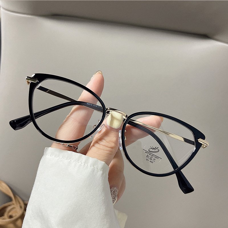 Gọng kính cận mắt mèo nữ nam sang chảnh thời trang chống tia UV thay được tròng cận 582