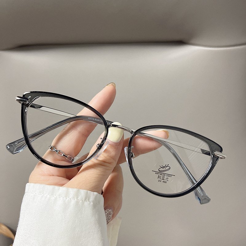 Gọng kính cận mắt mèo nữ nam sang chảnh thời trang chống tia UV thay được tròng cận 582