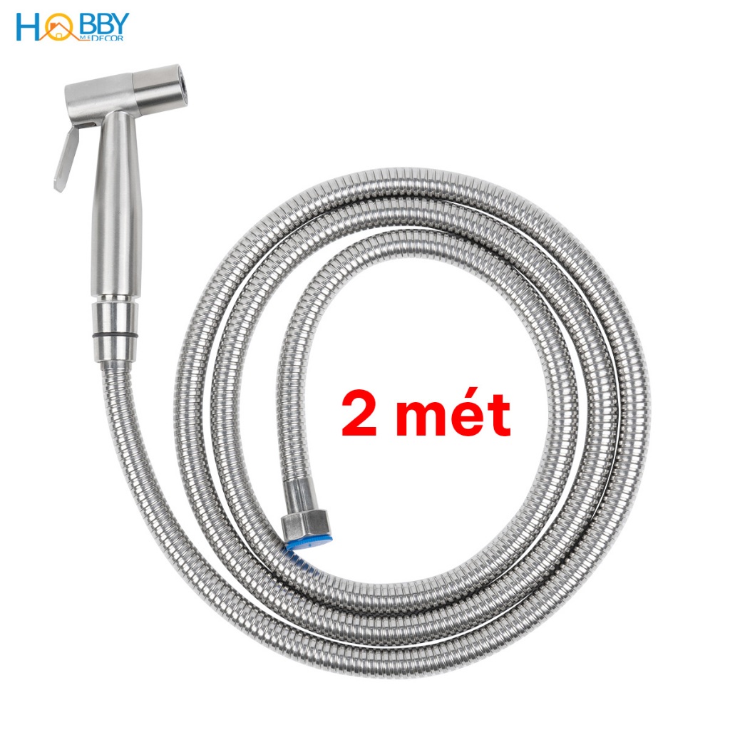 Bộ vòi xịt vệ sinh rửa toilet inox 304 tăng áp Hobby home decor VSR1