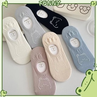 [🔥XƯỞNG SALE SẬP SÀN🔥] Tất Vớ Lười Gấu Cổ Thuyền Chống Trượt Thoáng Khí, Thoải Mái V14