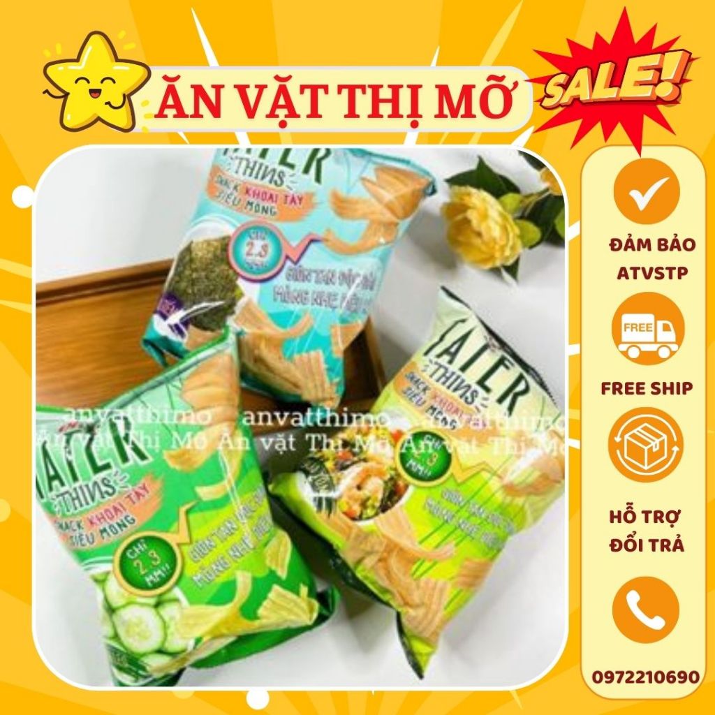 Bim Bim Oishi Tater Thins Snack Khoai T Y Si U M Ng V G I G