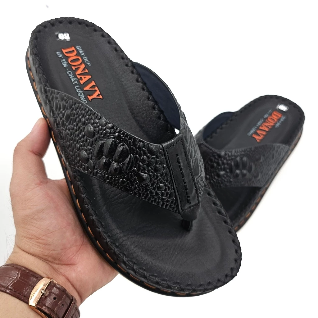 Dép kẹp nam da bò Donavy D.KBXIT
