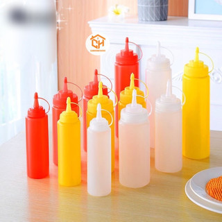 Lọ đựng tương ớt, tương cà, nước sốt nhựa Việt Nhật 200ml, 300ml, 500ml Cam Homeware