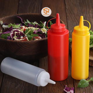 Lọ đựng tương ớt, tương cà, nước sốt nhựa Việt Nhật 200ml, 300ml, 500ml Cam Homeware