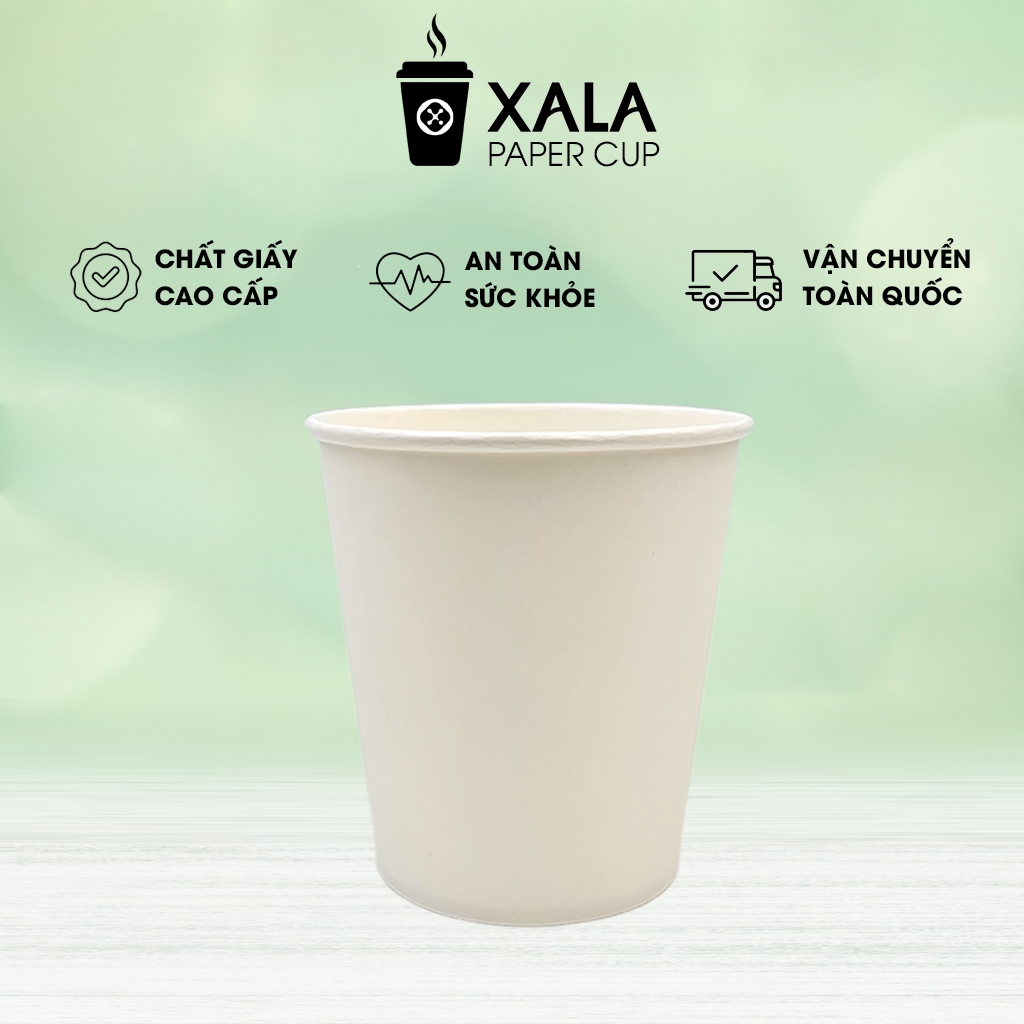 Cốc Giấy 7oz (210ml) Màu Trắng [ Thùng 1000-2000 Cái ] Dùng 1 Lần Nhập Khẩu Nhật Bản