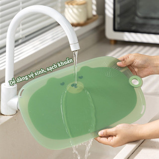 Thớt nhựa kháng khuẩn Moli-food cao cấp ECO có móc treo chống trượt chống ẩm mốc dễ vệ sinh