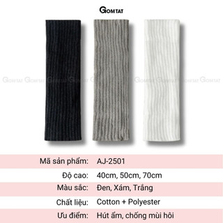 [BEST SELLER] Tất ống chân dệt kim GOMTAT phong cách lolita, vớ nhún ống chân y2k chất liệu mềm mịn, co giãn - AJ-2501