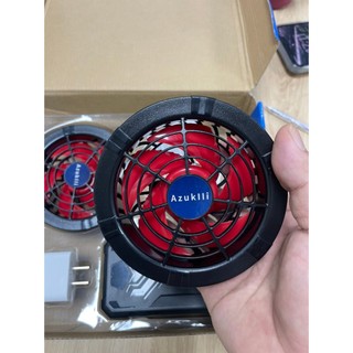 Áo điều hòa AZUKI 20v chạy 10h-15h quạt mát, chống nắng nóng, an toàn BẢO HÀNH 12 THÁNG.