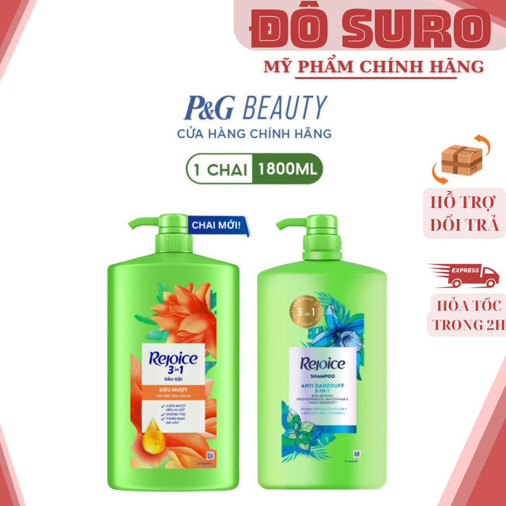 Dầu Gội Rejoice Siêu Mềm Mượt 48h 1800ml