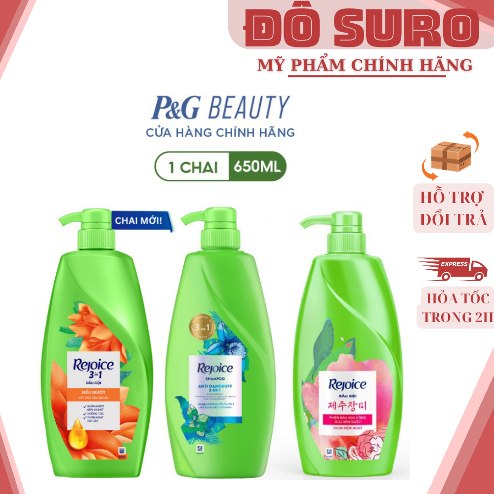 Dầu Gội Rejoice Siêu Mềm Mượt chai 650ml