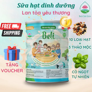 Sữa Hạt Beli - Sữa Hạt Dinh Dưỡng Hạnh Phúc - Lon 400g Beli Sài Gòn Home Mart Beli Plus 500g Từ Hạt Ngũ Cốc Và Thảo Dược