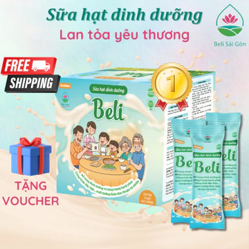 Sữa Hạt Beli Beli Plus - Sữa Hạt Hạnh Phúc Beli Hộp 500g Beli Sài Gòn Beli Home Bổ Sung Vitamin Khoáng Chất Xơ Omega 3 6