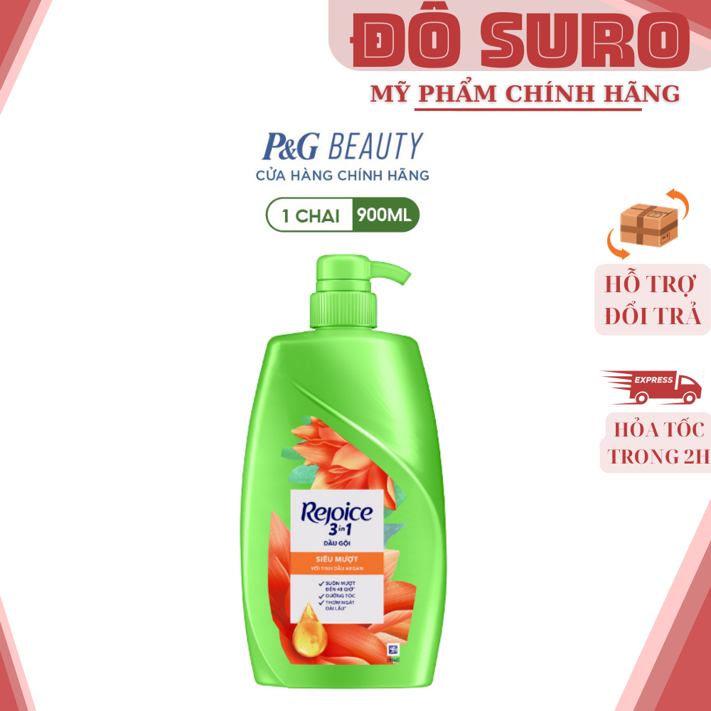 Dầu Gội REJOICE Chai 900ml Siêu Mượt
