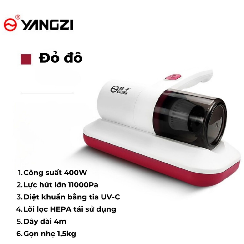 [ Rẻ Gấp Đôi ] Máy hút bụi và diệt khuẩn UV giường đệm Sofa hãng YANGZI SC08 - Bảo hành 12 Tháng