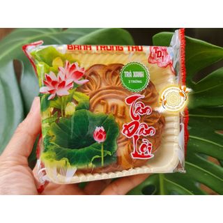 [Hỏa tốc] Bánh trung thu Trà Xanh 2 trứng 200gr Tân Dân Lợi