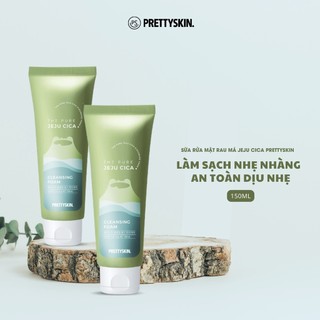 Sữa rửa mặt Jeju Cica Pretty Skin rau má 150ml