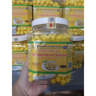 Hộp 500 gram - Viên tinh nghệ vàng tẩm mật ong Yên Sơn - OCOP 4 sao - đẹp da, chống lão hoá.