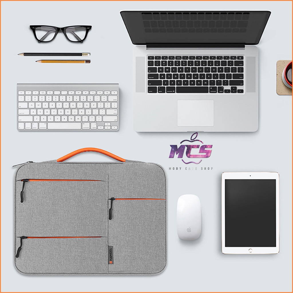 Túi chống sốc macbook túi đựng phụ kiện chống sock laptop, có chống nước, hiệu HW