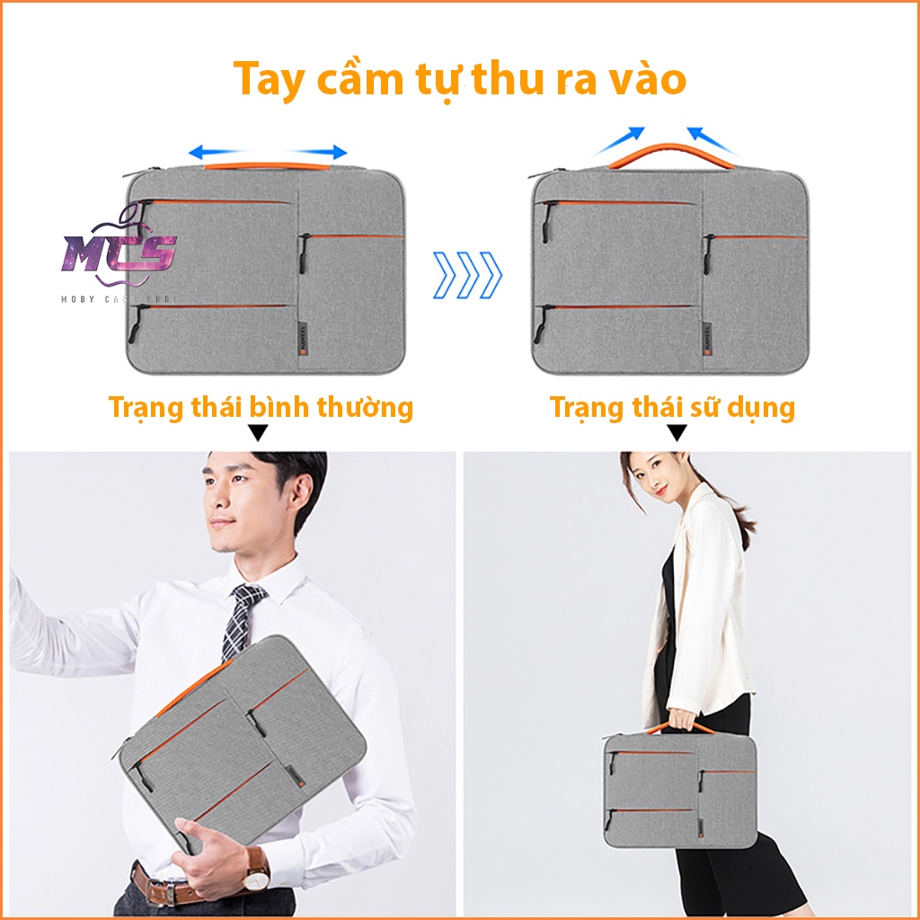 Túi chống sốc macbook túi đựng phụ kiện chống sock laptop, có chống nước, hiệu HW