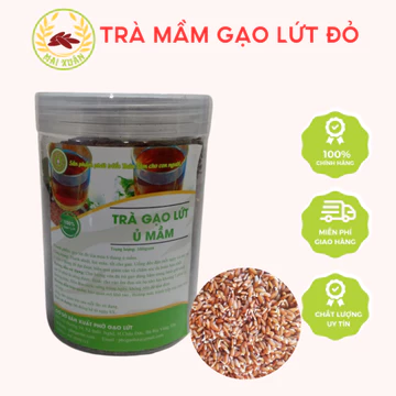 Trà gạo lứt đỏ 6 tháng ủ mầm giảm cân, giải độc cơ thể 500g | Gạo lứt Mai Xuân